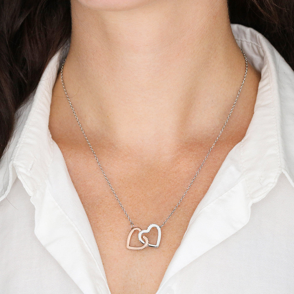 Interlocking Hearts Necklace- A Beloved Gift for a Mom.