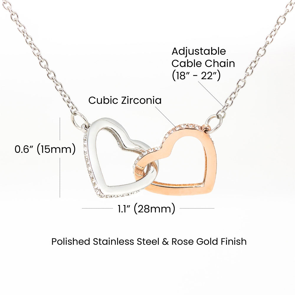 Interlocking Hearts Necklace- A Beloved Gift for a Mom.