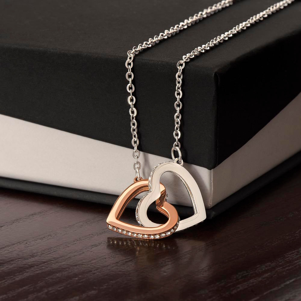 Interlocking Hearts Necklace- A Beloved Gift for a Mom.