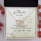 Personalized Granddaughter Interlocking Heart Necklace a Gift for a Granddaughter