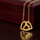 Interlocking Hearts Necklace -Happy Valentine's Day - a Gift for your Soulmate/Wife.