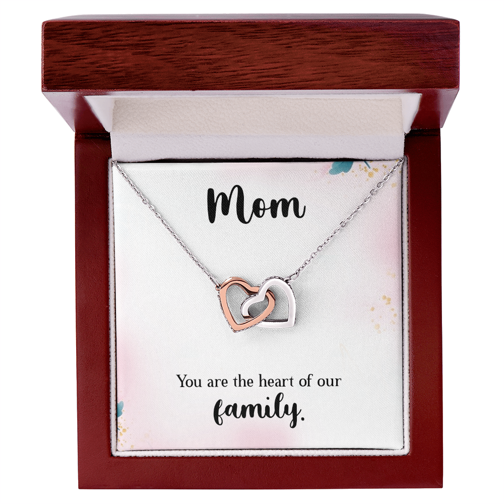 Interlocking  Hearts Pendant Necklace, a Perfect Gift for Mother's Day/Birthdays.