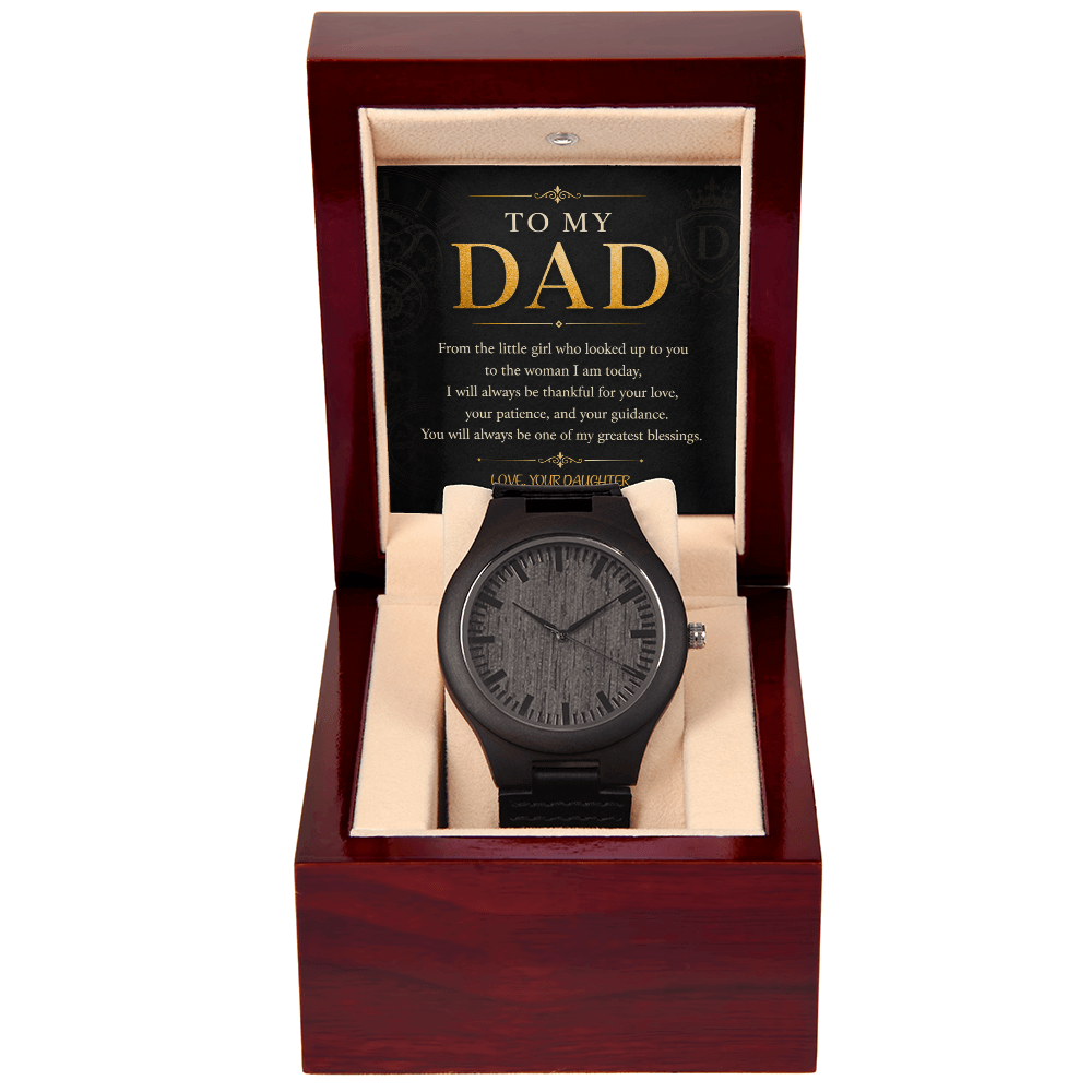 To My Dad Wooden Watch a Gift Dad/Fathers/Sons.