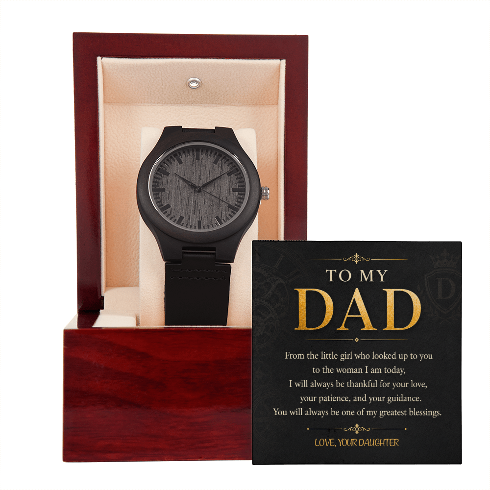 To My Dad Wooden Watch a Gift Dad/Fathers/Sons.