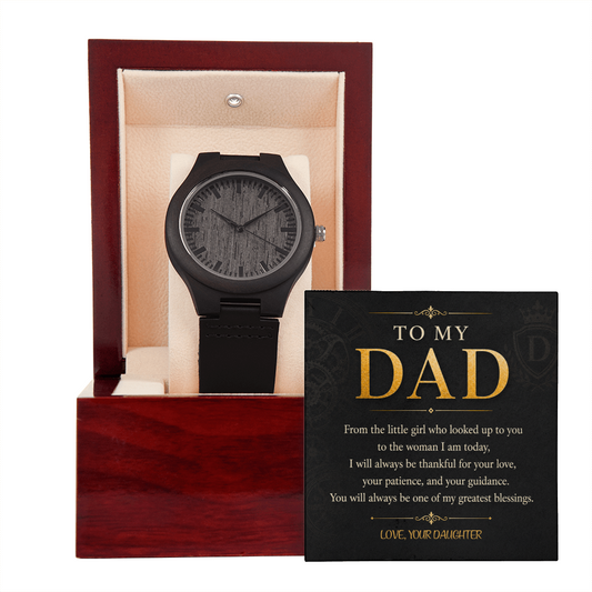 To My Dad Wooden Watch a Gift Dad/Fathers/Sons.