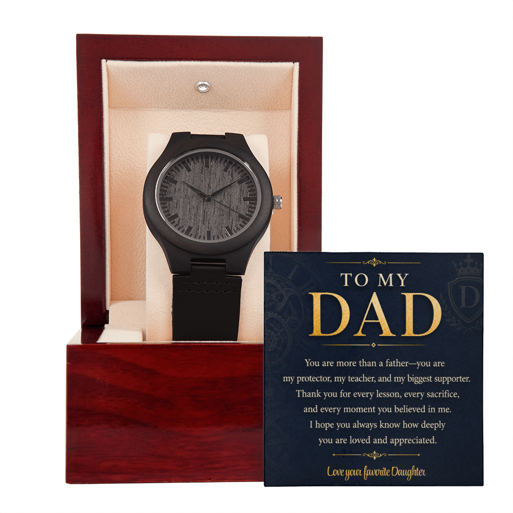 To My Dad Wooden Watch- a Gift for Fathers/Dad.