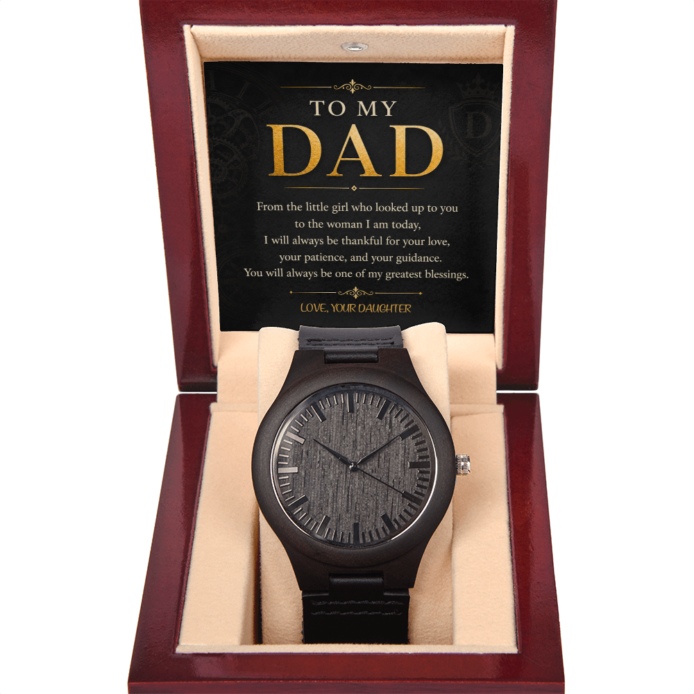 To My Dad Wooden Watch a Gift Dad/Fathers/Sons.