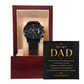 To My Dad Black Chronograph Watch a Gift for Fathers/Sons/Dads.