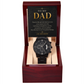 To My Dad Black Chronograph Watch a Gift for Fathers/Sons/Dads.
