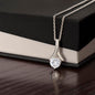 Zirconia Drop Pendant Necklace- a Gift for Mothers/Wives/Daughter.
