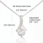 Zirconia Drop Pendant Necklace- a Gift for Mothers/Wives/Daughter.