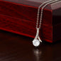 Zirconia Drop Pendant Necklace- a Gift for Mothers/Wives/Daughter.