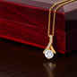Zirconia Drop Pendant Necklace- a Gift for Mothers/Wives/Daughter.