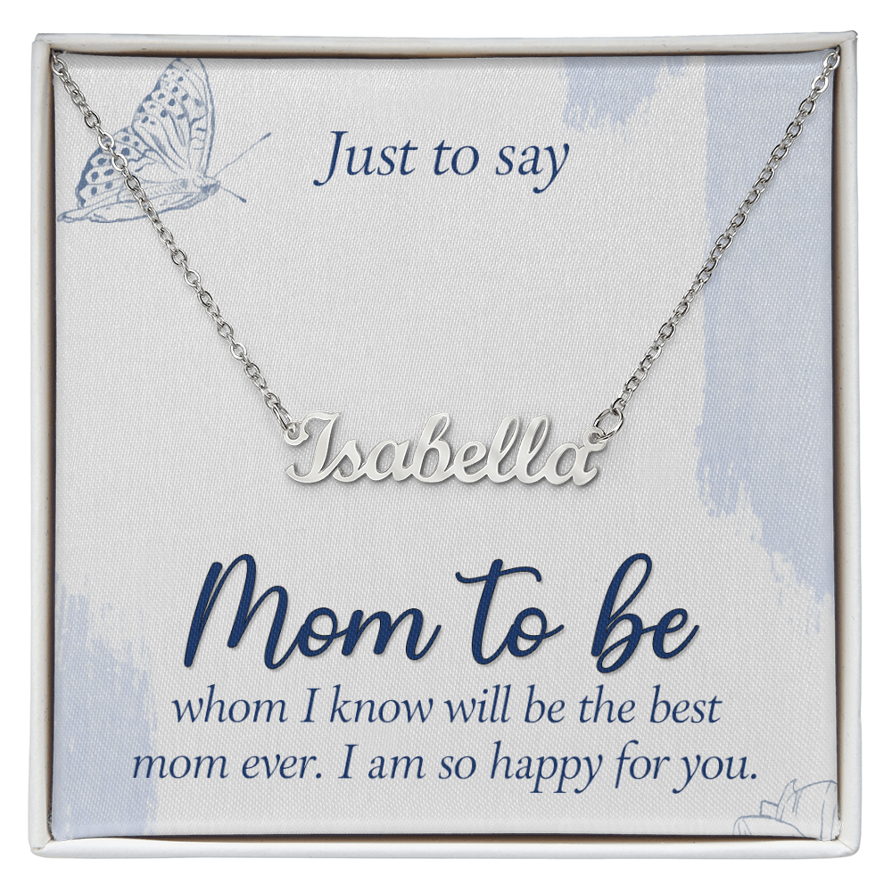 Personalized Name Necklace for Mom to Be, a Perfect Gift for Mother's Day/Birthdays.