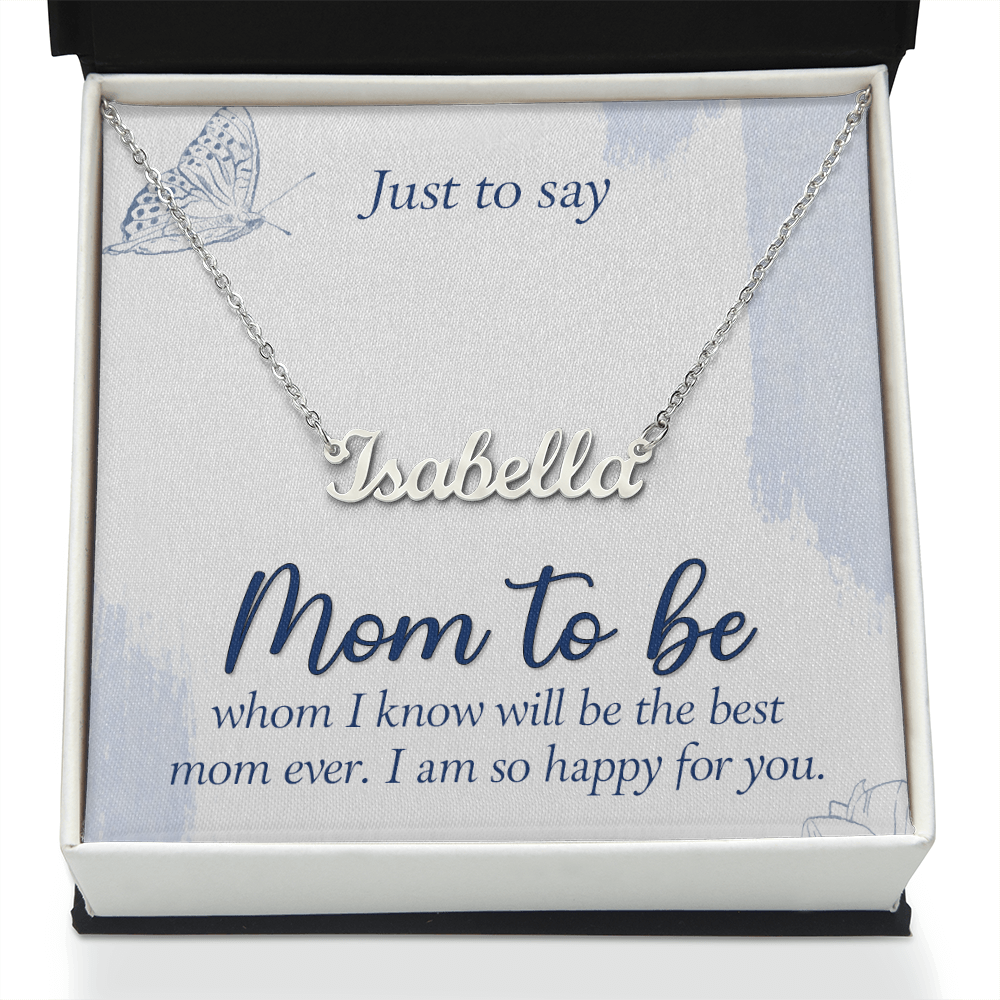 Personalized Name Necklace for Mom to Be, a Perfect Gift for Mother's Day/Birthdays.