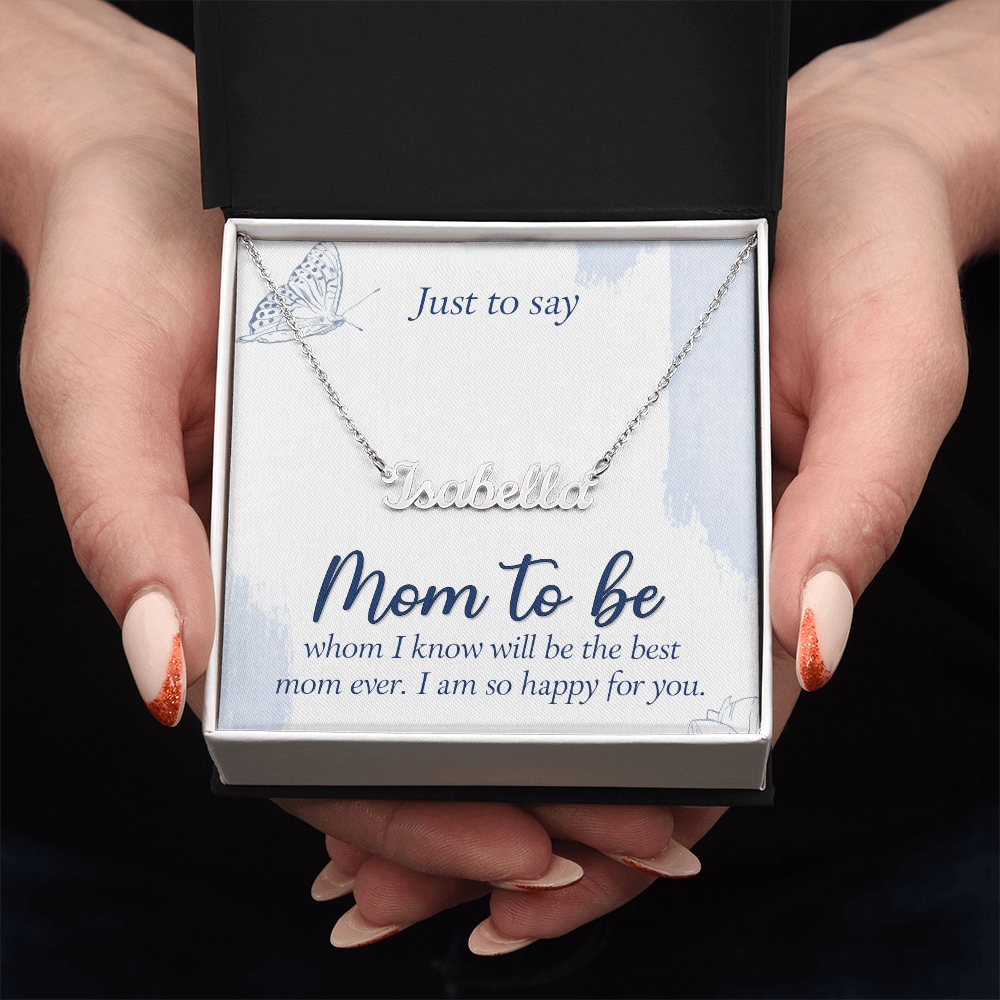 Personalized Name Necklace for Mom to Be, a Perfect Gift for Mother's Day/Birthdays.