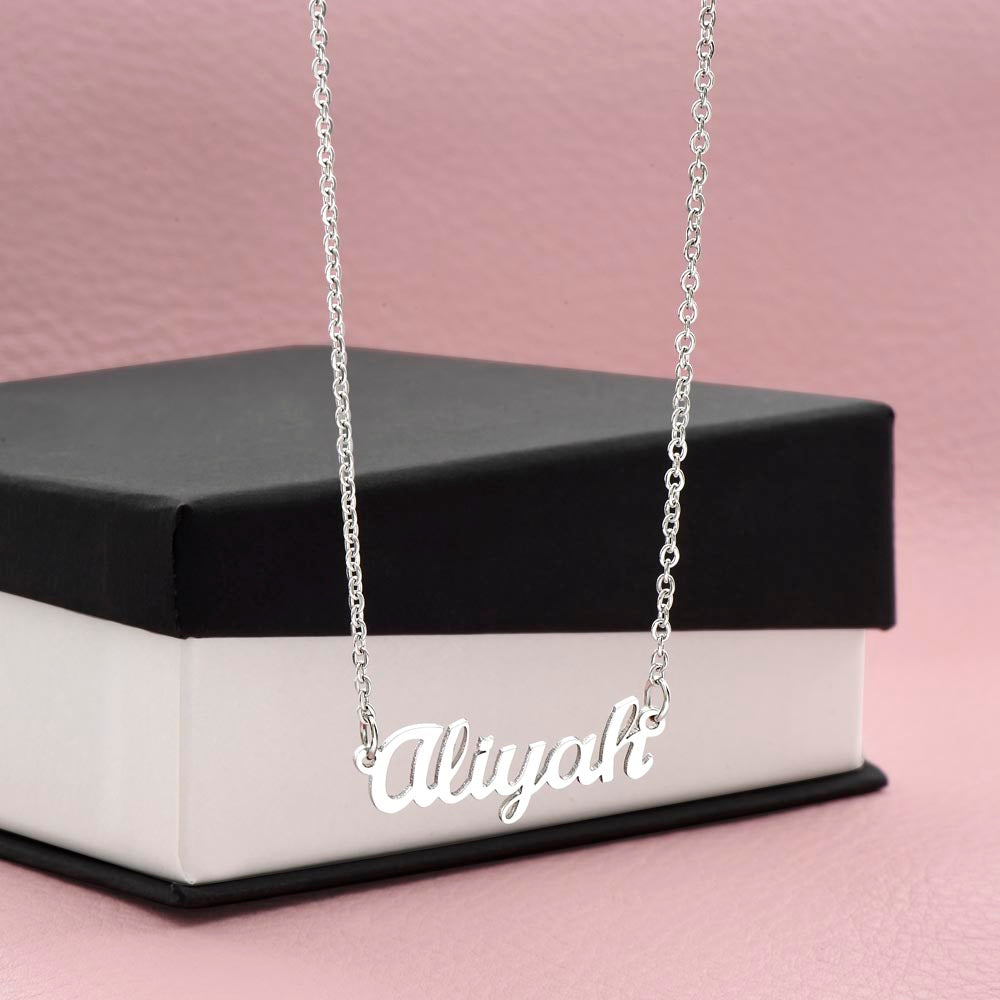 Personalized Name Necklace- A Beloved Gift for a Mom.