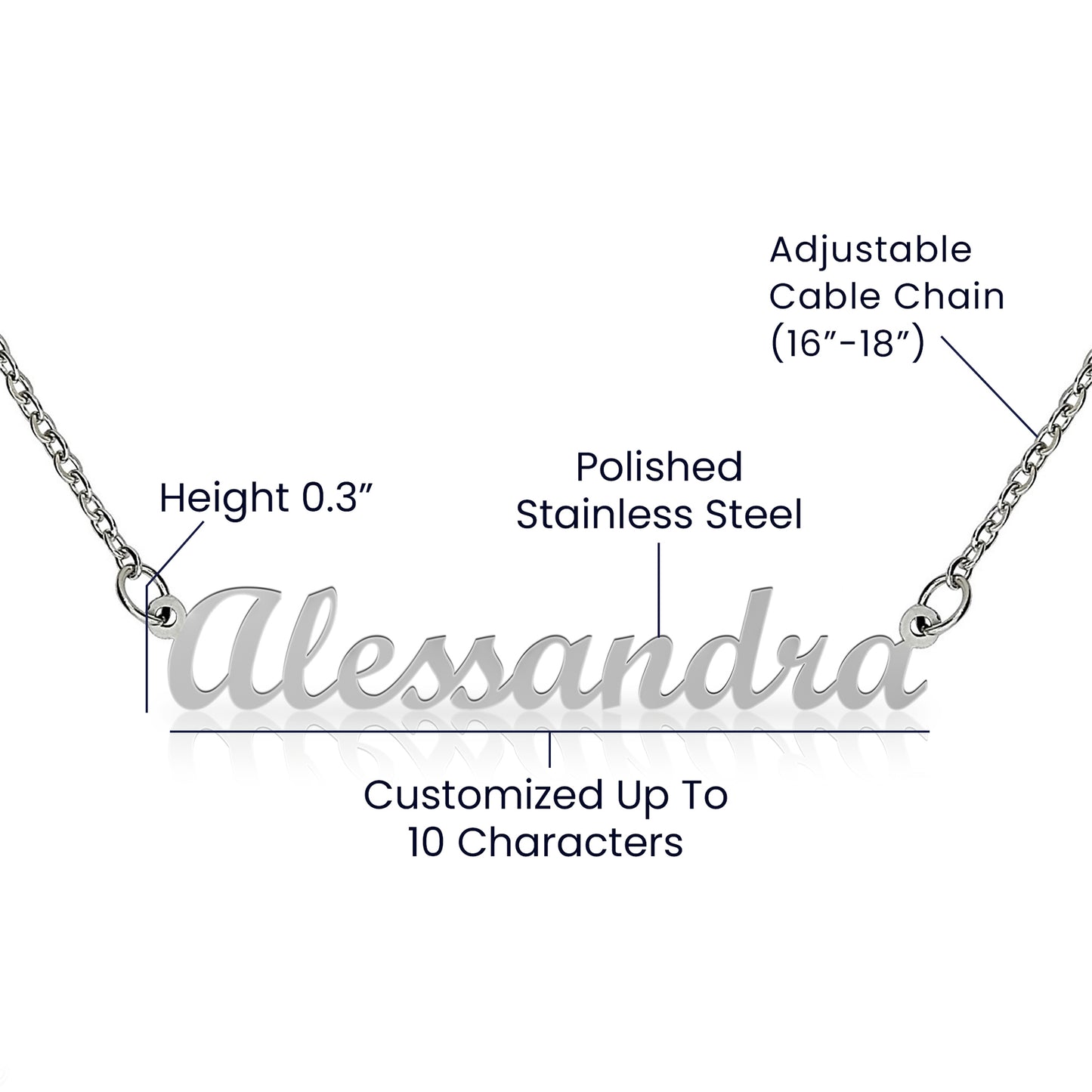 Personalized Name Necklace for Mom to Be, a Perfect Gift for Mother's Day/Birthdays.