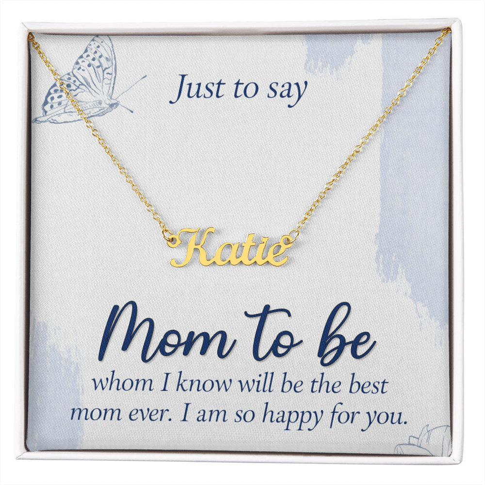 Personalized Name Necklace for Mom to Be, a Perfect Gift for Mother's Day/Birthdays.