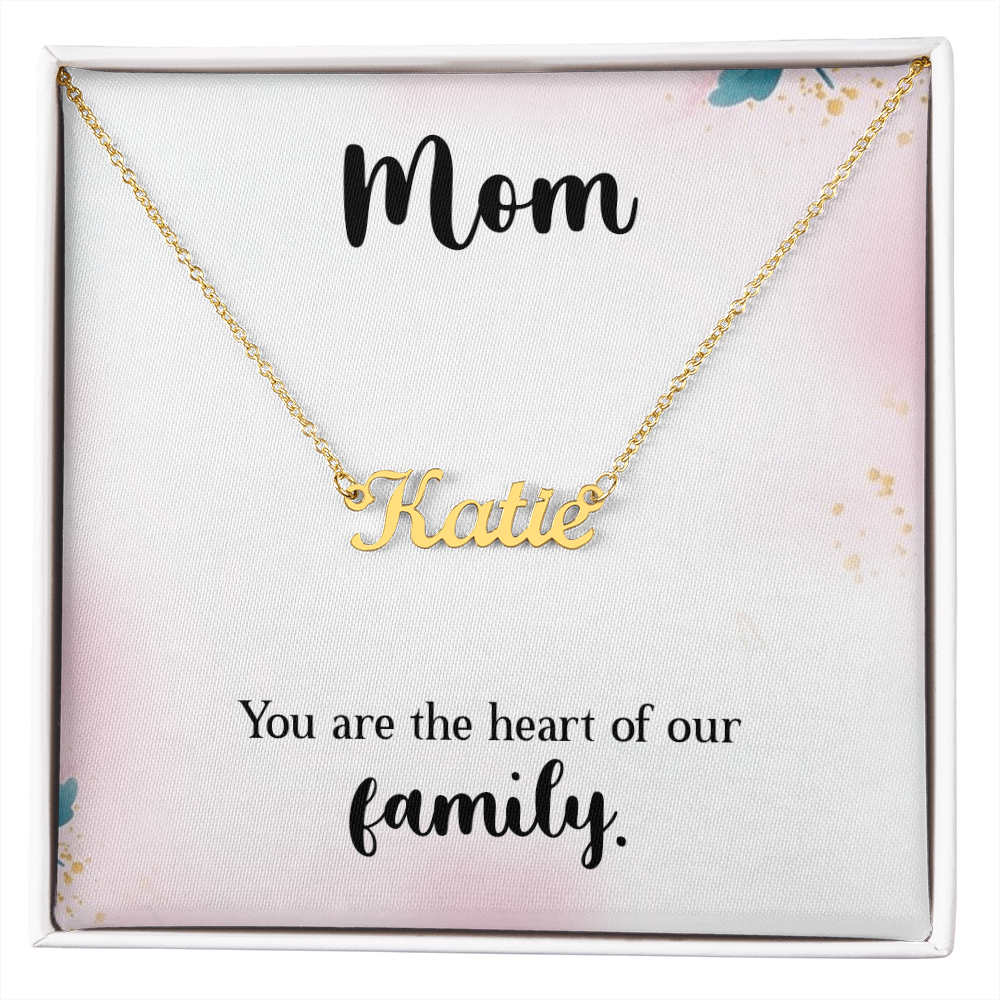 Personalized Name Necklace for Mom, a Perfect Gift for Mother's Day/Birthdays.