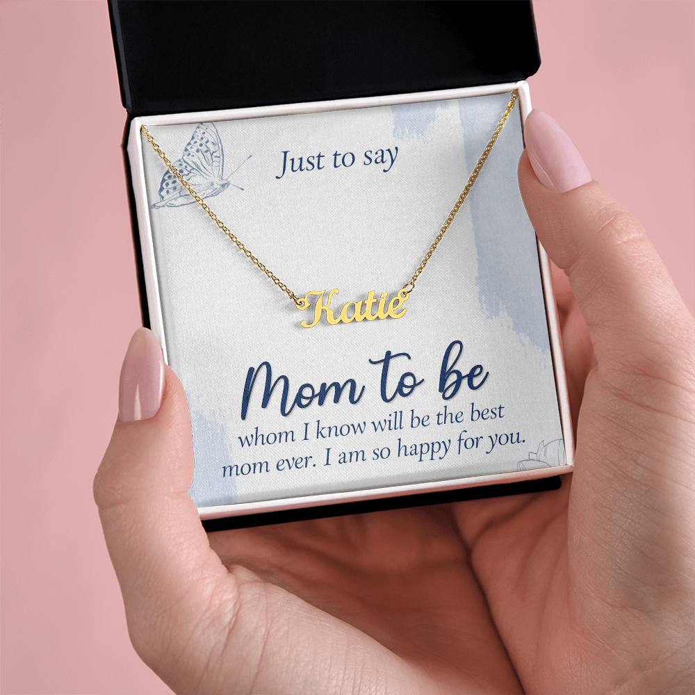 Personalized Name Necklace for Mom to Be, a Perfect Gift for Mother's Day/Birthdays.