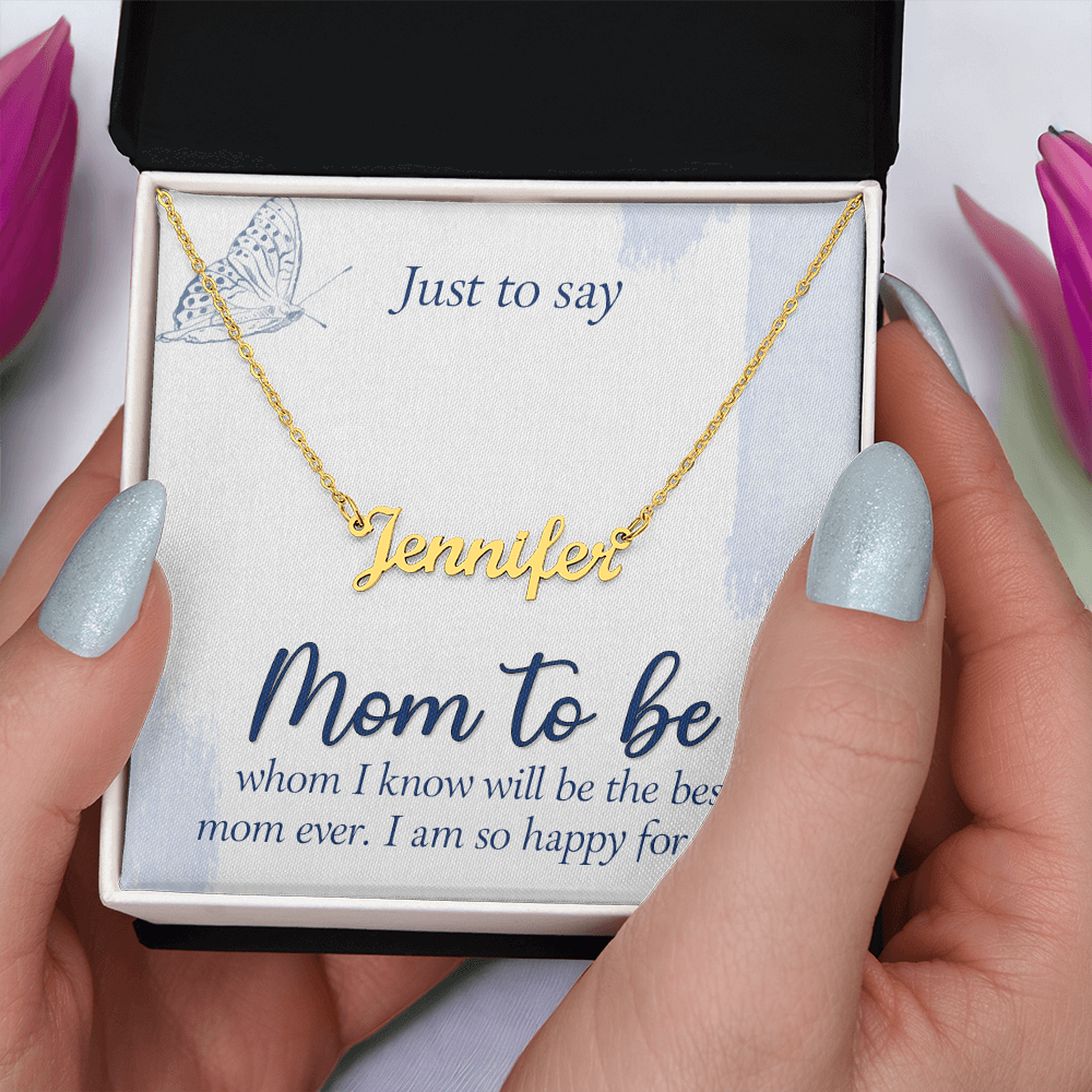 Personalized Name Necklace for Mom to Be, a Perfect Gift for Mother's Day/Birthdays.