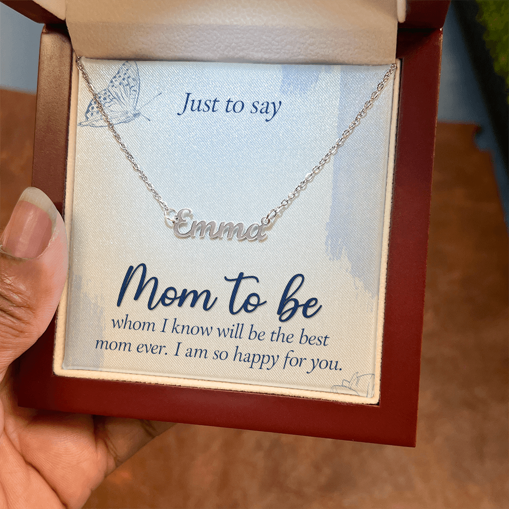 Personalized Name Necklace for Mom to Be, a Perfect Gift for Mother's Day/Birthdays.