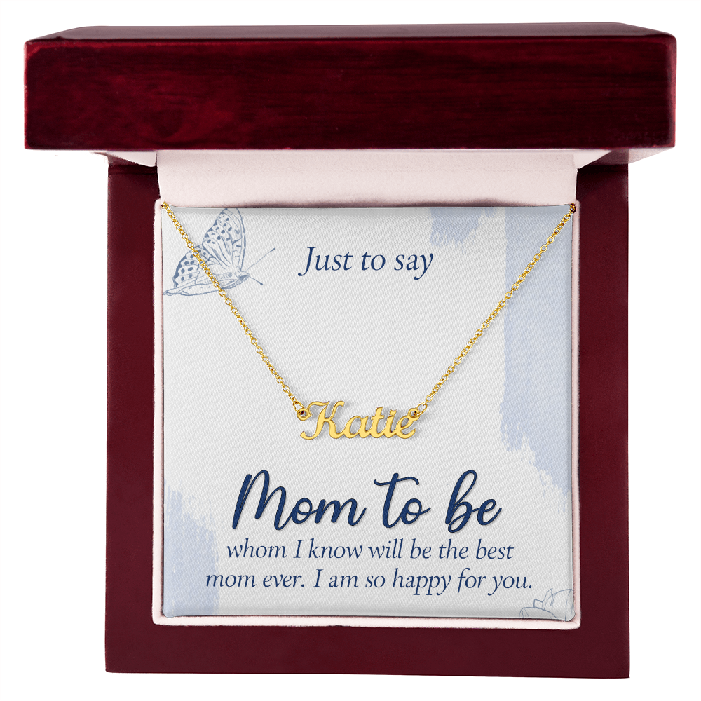 Personalized Name Necklace for Mom to Be, a Perfect Gift for Mother's Day/Birthdays.