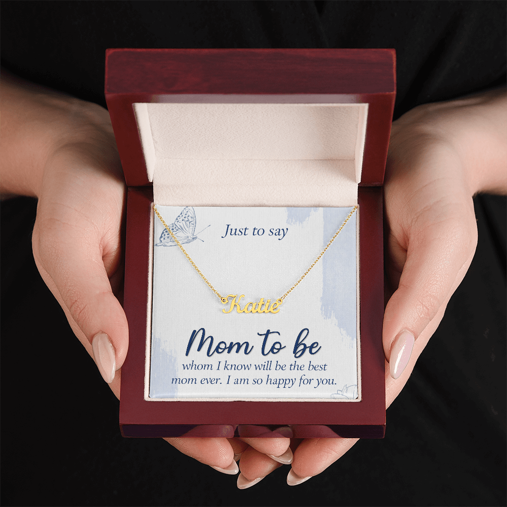 Personalized Name Necklace for Mom to Be, a Perfect Gift for Mother's Day/Birthdays.