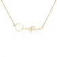 Personalized Signature Name Necklace- a Gift for Wives/Mothers/Grandmother.