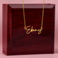 Personalized Signature Name Necklace- a Gift for Wives/Mothers/Grandmother.
