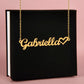 Personalized Heart Name Necklace- A Beloved Gift for a Granddaughter from a Grandmother.