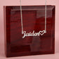 Personalized Heart Name Necklace- A Beloved Gift for a Mom, a Perfect Gift for Mother's Day/Birthdays.