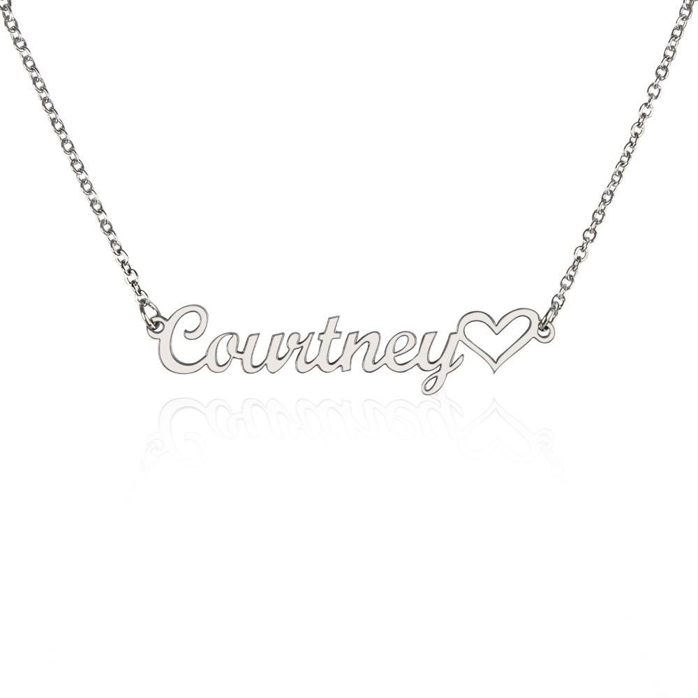 Personalized Heart Name Necklace- A gift for Wives/Soulmate/Soulmate/Grandmother.