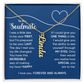 Personalized Vertical Soulmate Name Necklace- a Gift for a Soulmate.