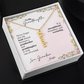 Personalized Vertical Name Necklace- A Beloved Gift for a Granddaughter from a Grandmother.