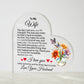 To My Wife- A Gift for your Wife/Soulmate.