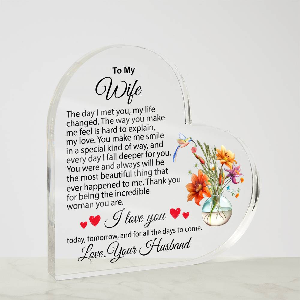 To My Wife- a Gift for your Wife/Soulmate