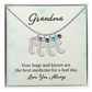Custom Baby Feet with Birthstone- A Gift for Grandma for Mother's Day/ Birthdays.