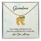 Custom Baby Feet with Birthstone- A Gift for Grandma for Mother's Day/ Birthdays.