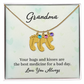 Custom Baby Feet with Birthstone- A Gift for Grandma for Mother's Day/ Birthdays.
