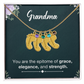 Personalized Baby Feet Necklace with Birthstone- a Gift for Grandma