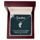 Personalized Baby Feet Necklace with Birthstone- a Gift for Grandma