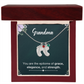 Personalized Baby Feet Necklace with Birthstone- a Gift for Grandma