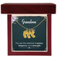 Personalized Baby Feet Necklace with Birthstone- a Gift for Grandma