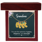 Personalized Baby Feet Necklace with Birthstone- a Gift for Grandma