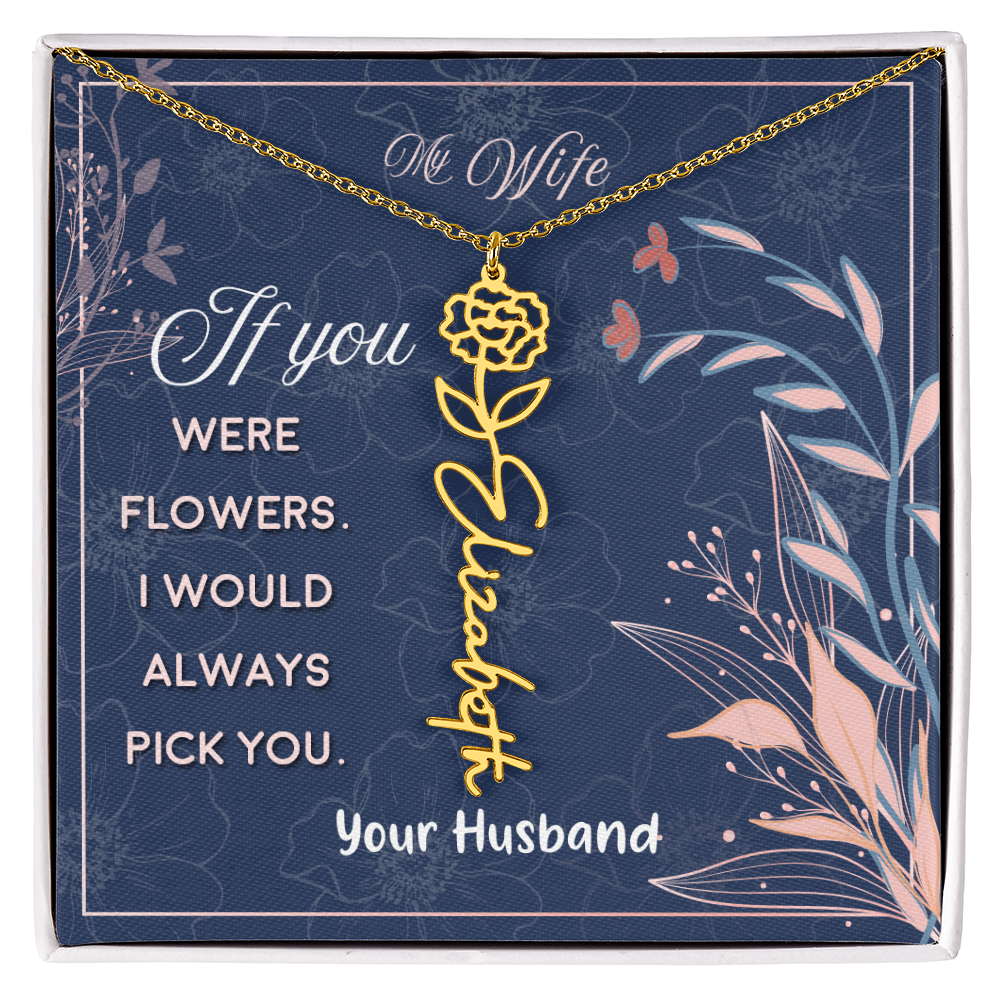 Custom Birth Flowers- A Gift for your Soulmate/Wife.