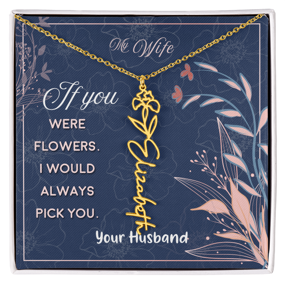 Custom Birth Flowers- A Gift for your Soulmate/Wife.