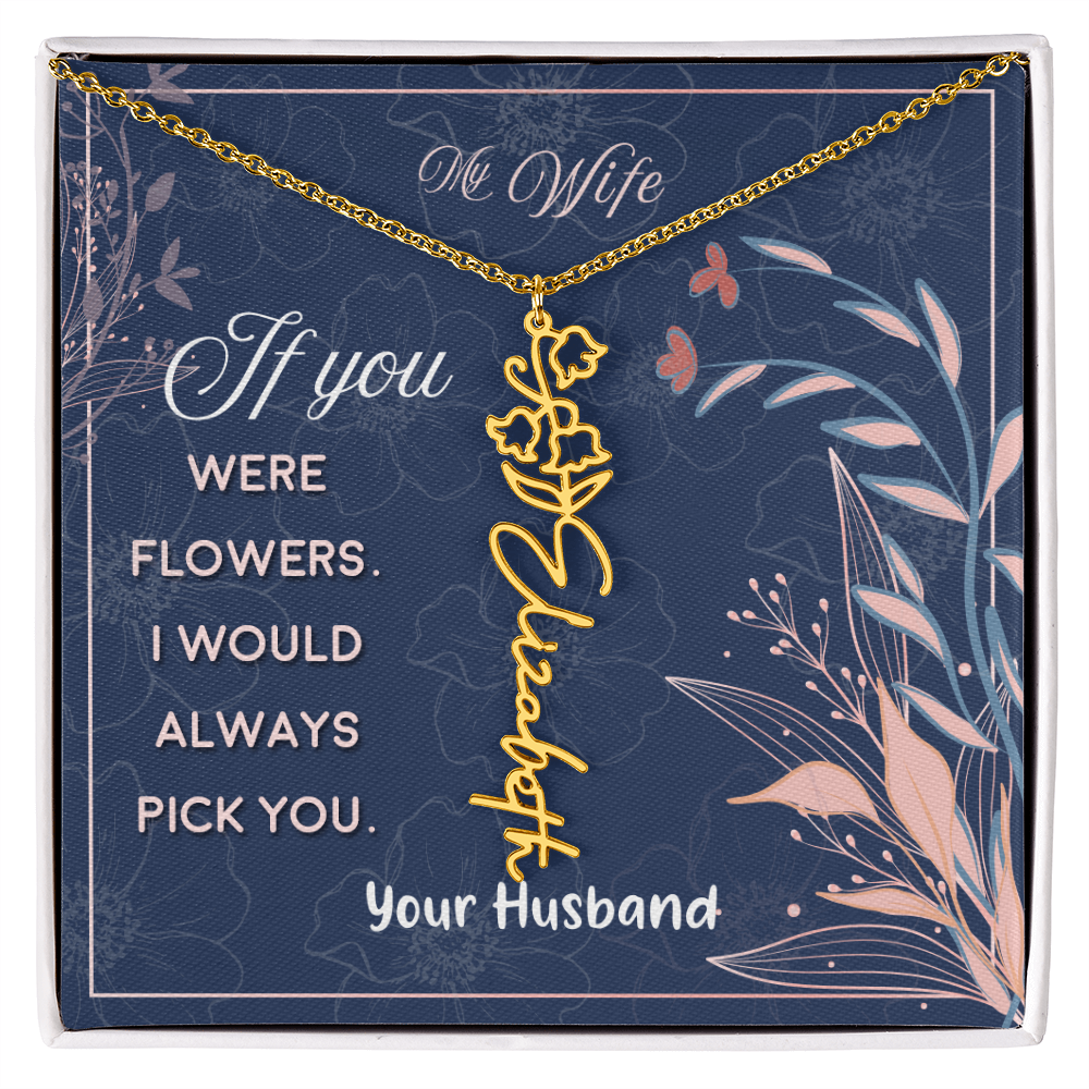 Custom Birth Flowers- A Gift for your Soulmate/Wife.