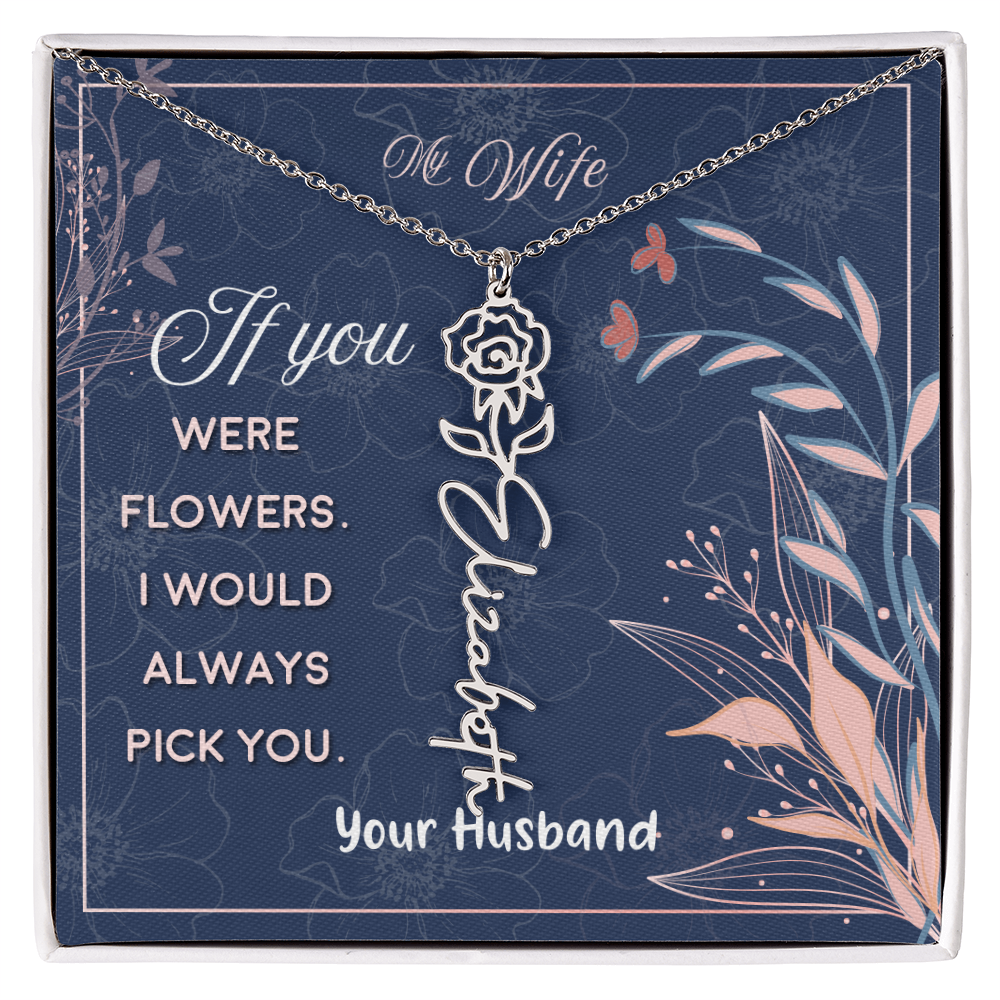 Custom Birth Flowers- A Gift for your Soulmate/Wife.